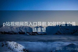 p站视频网页入口导航 如何打造 价值链重塑