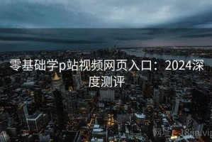 零基础学p站视频网页入口：2024深度测评