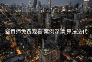 鉴黄师免费观看 案例深读 算法迭代
