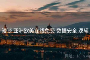 漫谈 亚洲欧美在线免费 数据安全 逻辑