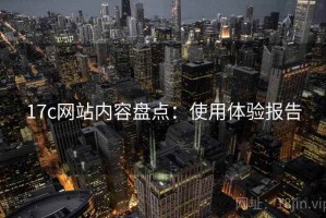 17c网站内容盘点：使用体验报告