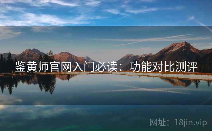 鉴黄师官网入门必读：功能对比测评