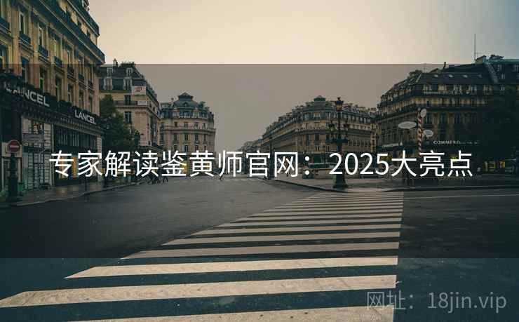 专家解读鉴黄师官网：2025大亮点
