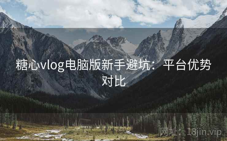 糖心vlog电脑版新手避坑：平台优势对比