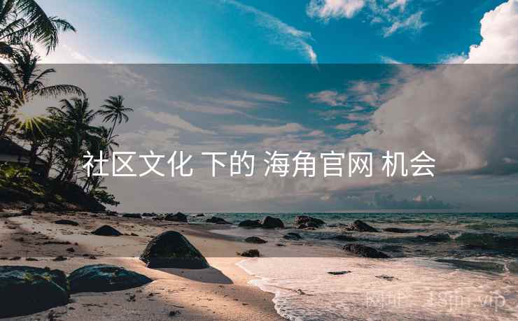 社区文化 下的 海角官网 机会
